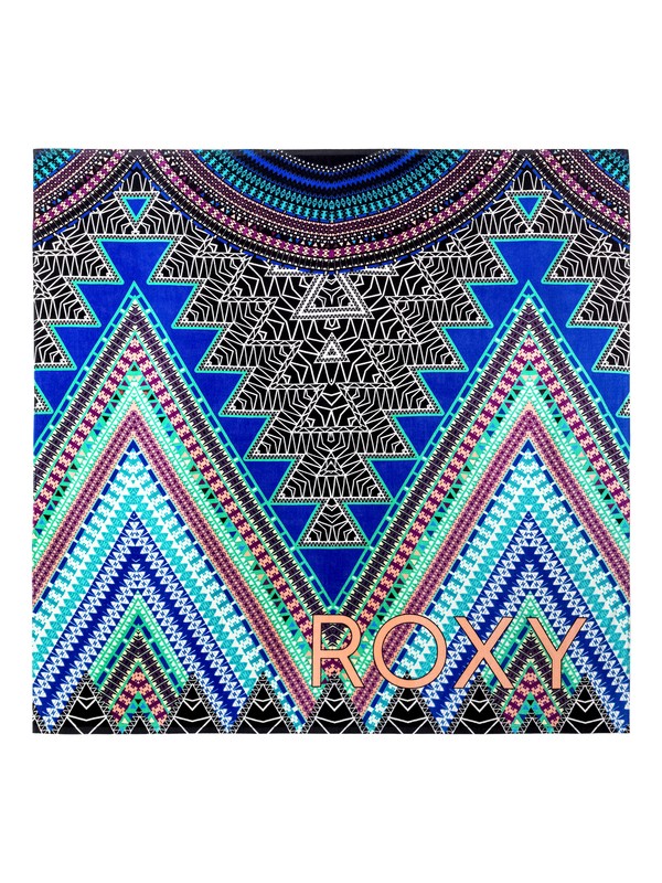 roxy, Daly - Grande serviette de plage double, MARSHMALLOW GEOMETRIC SUNSET (wbt6) 0 Daly - Grande serviette de plage double Blanc ERJAA03222 Roxy