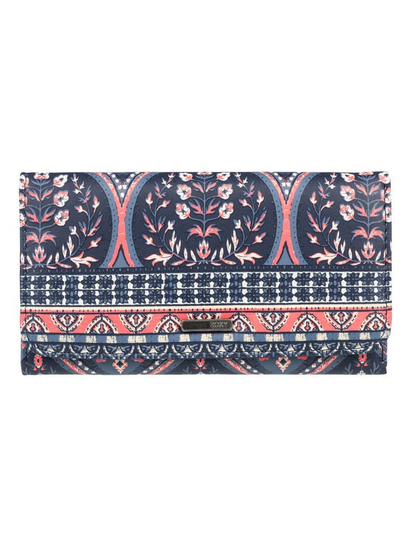 roxy, My Long Eyes Tri Fold Wallet, CHINA BLUE NEW MAIDEN SWIM (bnd5) 0 My Long Eyes Tri Fold Wallet Blue ERJAA03389 Roxy