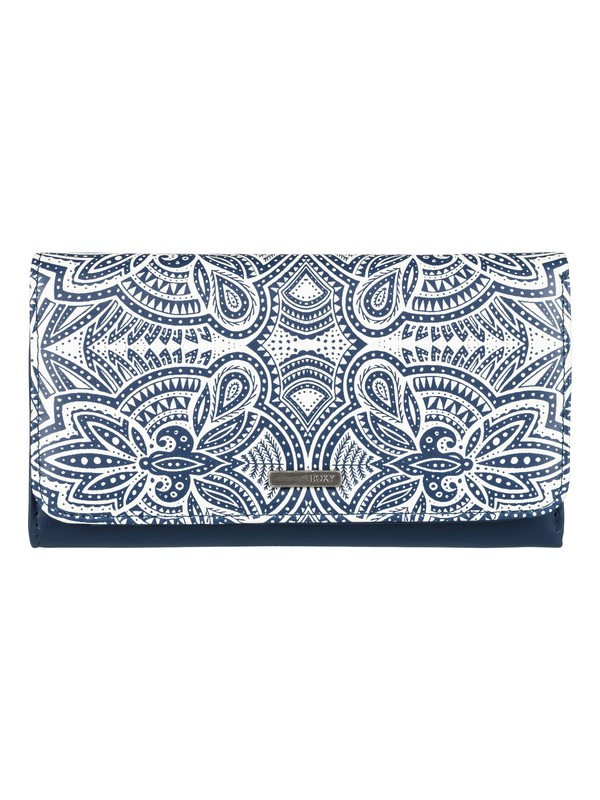roxy, My Long Eyes Tri Fold Wallet, MARSHMALLOW TRIBAL VIBES STRIP (wbt4) 0 My Long Eyes Tri Fold Wallet White ERJAA03389 Roxy
