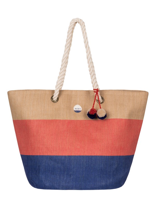 roxy, Sun Seeker - Sac de plage en paille, NEON GRAPEFRUIT (nkn0) 0 Sun Seeker - Sac de plage en paille Orange ERJBT03050 Roxy