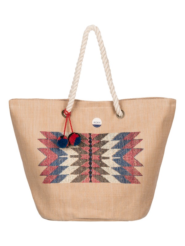 roxy, Sun Seeker - Sac de plage en paille, NATURAL (yef0) 0 Sun Seeker - Sac de plage en paille Jaune ERJBT03050 Roxy