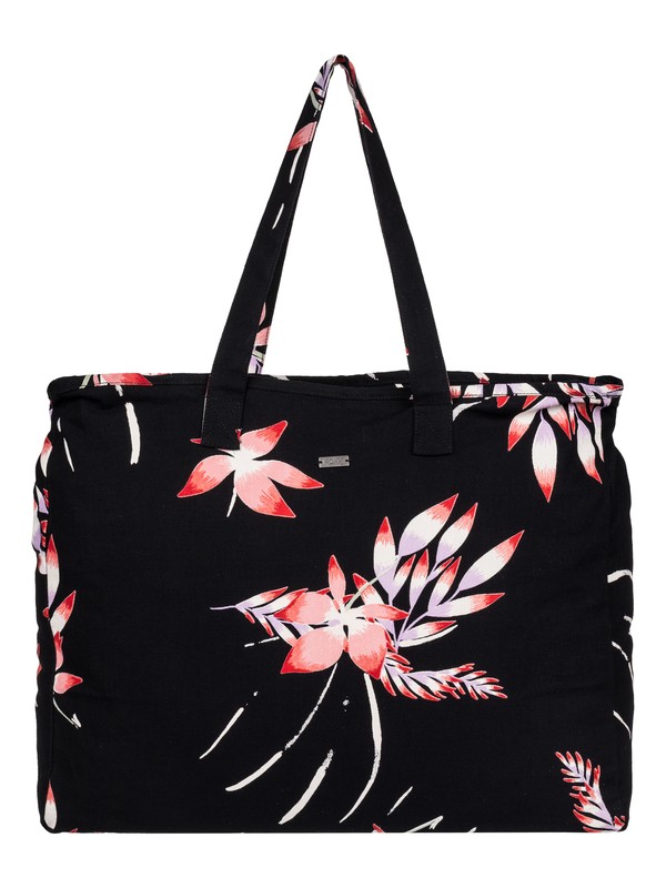 roxy, Single Water B - Sac de plage, ANTHRACITE MISTERY FLORAL (kvj6) 0 Single Water B - Sac de plage Noir ERJBT03054 Roxy