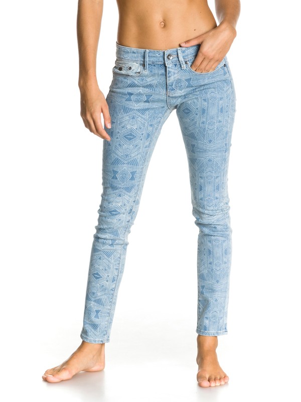 roxy, Suntrippers Wilder Jeans, SAMOAN STRIPE COMBO DENIM 100 (btn6) 0 Suntrippers Wilder Jeans ERJDP00019 Roxy