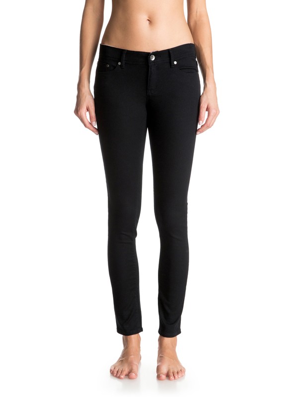 roxy, Suntrippers Color - Skinny Jeans, ANTHRACITE (kvj0) 0 Suntrippers Color - Skinny Jeans Black ERJDP03142 Roxy