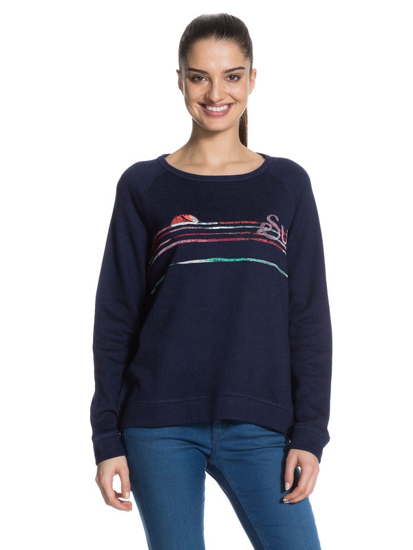 roxy, Love your Pullover C Fleece, PEACOAT (btn0) 0 Love your Pullover C Fleece ERJFT03078 Roxy