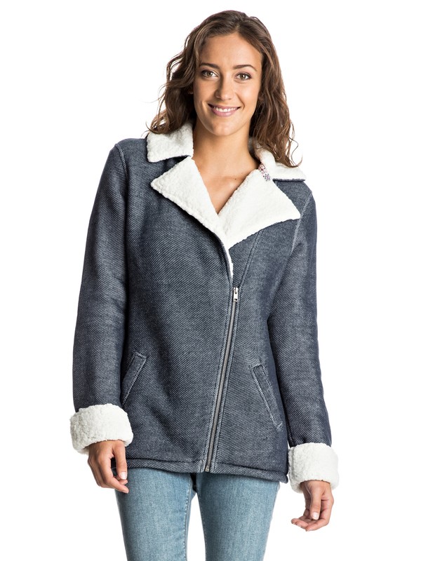 roxy, Full Moon French Terry Sweatshirt, BLUE PRINT (bsq0) 0 Full Moon French Terry Sweatshirt ERJFT03371 Roxy