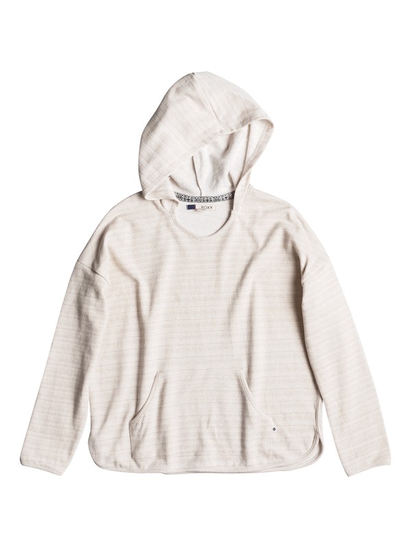 roxy, Romantic Sunset Pullover Hoodie, METRO HEATHER (tenh) 0 Romantic Sunset Pullover Hoodie Beige ERJFT03422 Roxy