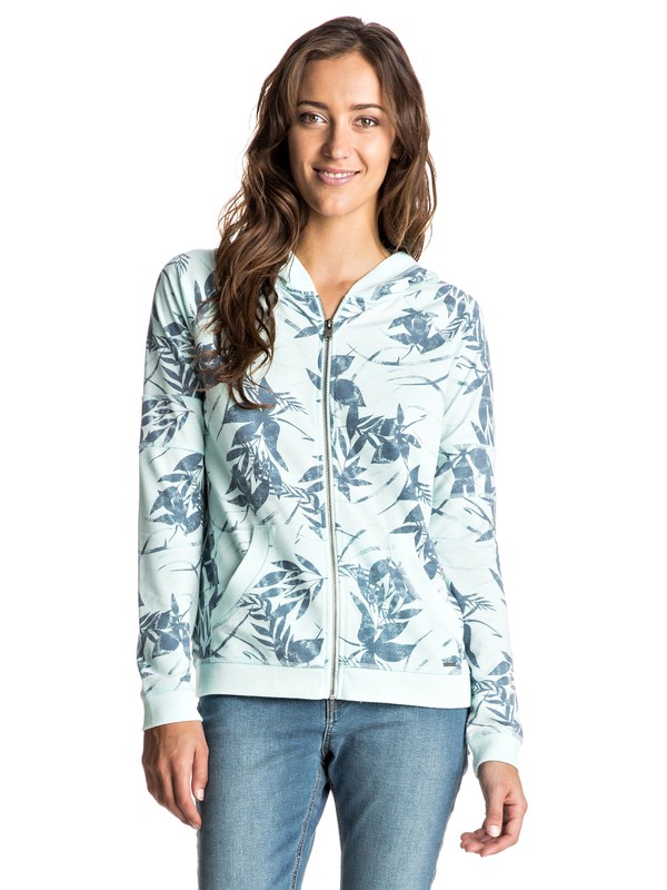 roxy, Dip Out B Zip Hoodie, CAPTAINS BLUE MISTERY FLORAL (bme6) 0 Dip Out B Zip Hoodie Blue ERJFT03470 Roxy