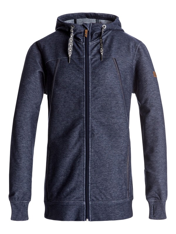 roxy, Frost - Zip-Up Hoodie, PEACOAT (btn0) 0 Frost - Zip-Up Hoodie Blue ERJFT03555 Roxy