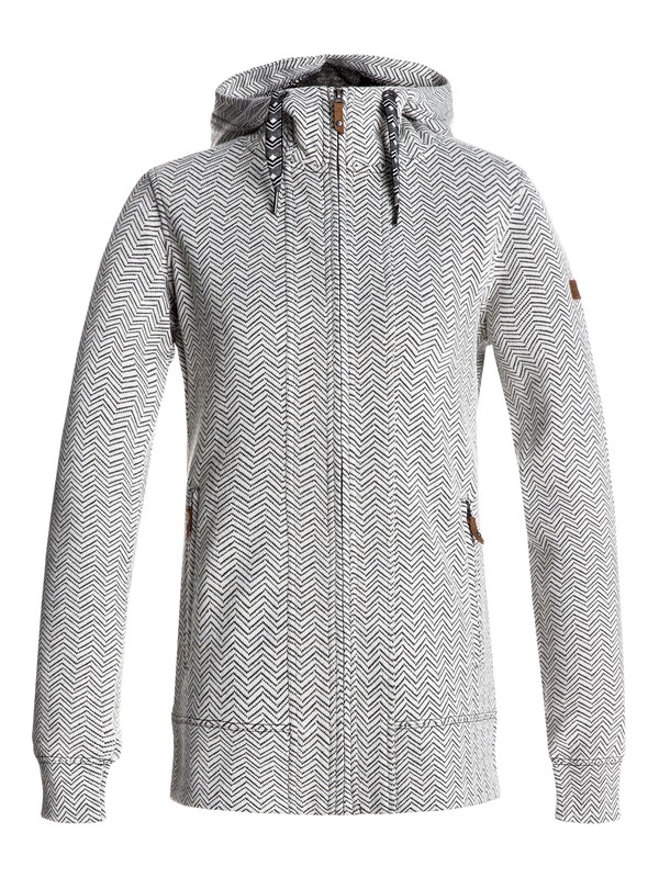 roxy, Doe - Zip-Up Hoodie, TRUE BLACK (kvj0) 0 Doe - Zip-Up Hoodie Black ERJFT03556 Roxy