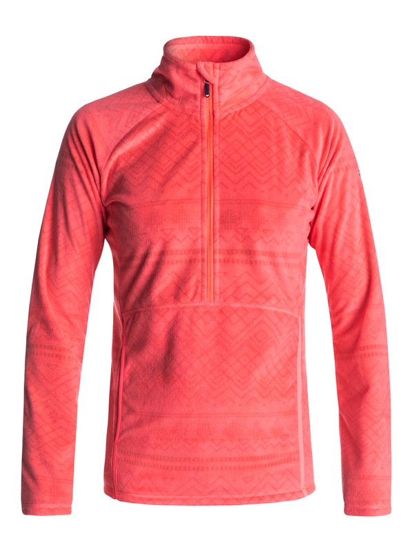 roxy, Cascade - Half-Zip Polar Fleece, NEON GRAPEFRUIT_ASTA LAYER PRI (nkn4) 0 Cascade - Half-Zip Polar Fleece Orange ERJFT03562 Roxy