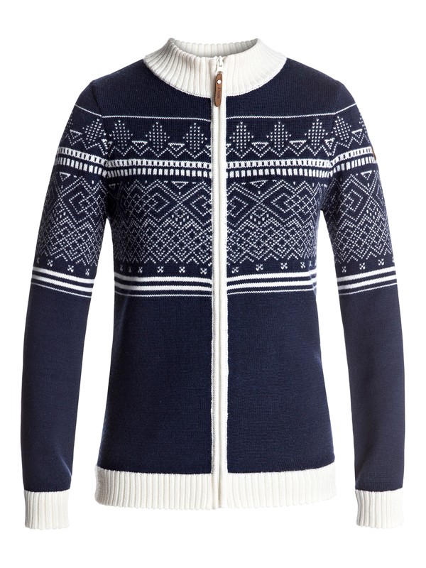 roxy, Asta - Zip-Up Mid Layer, PEACOAT (btn0) 0 Asta - Zip-Up Mid Layer Blue ERJFT03577 Roxy