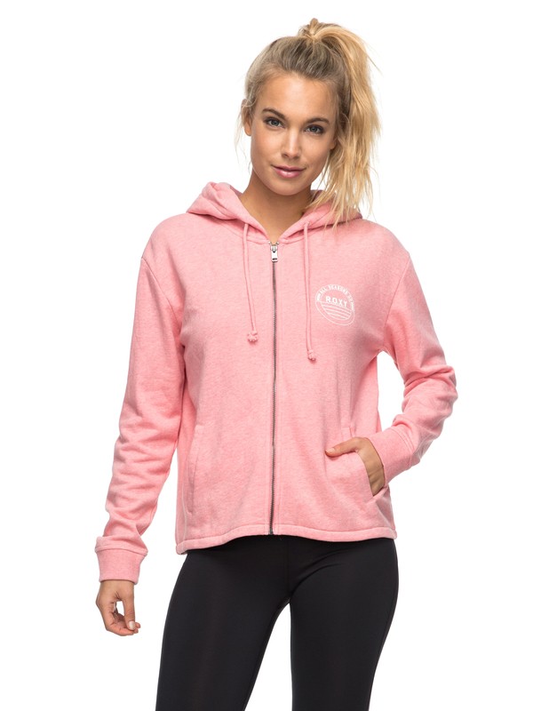 roxy, Endless Barrel B - Felpa con cappuccio e zip, LADY PINK HEATHER (mczh) 0 Endless Barrel B - Felpa con cappuccio e zip Pink ERJFT03627 Roxy