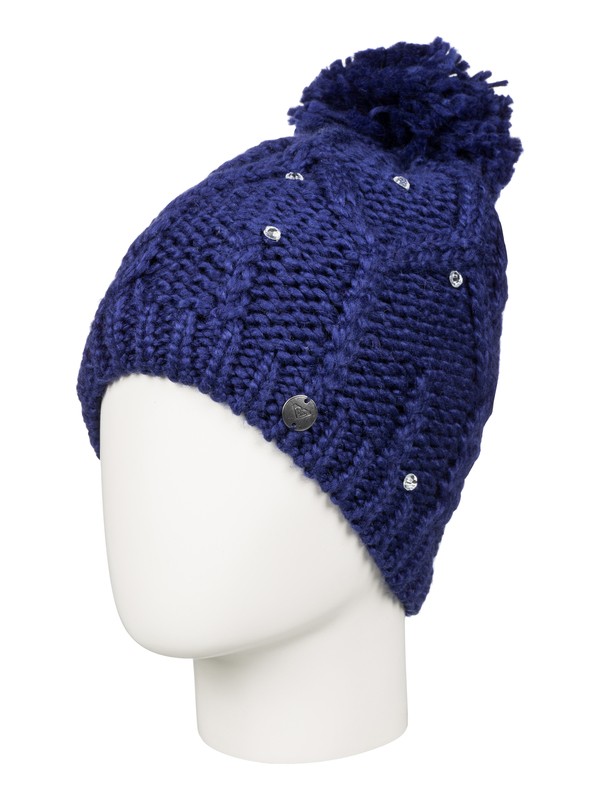 roxy, Shooting Star Beanie, BLUE PRINT (bsq0) 0 Shooting Star Beanie Blue ERJHA03104 Roxy