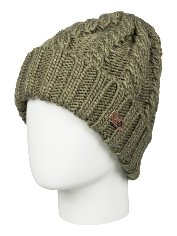 roxy, Tram Beanie, MILITARY OLIVE (cqw0) 0 Tram Beanie Brown ERJHA03105 Roxy