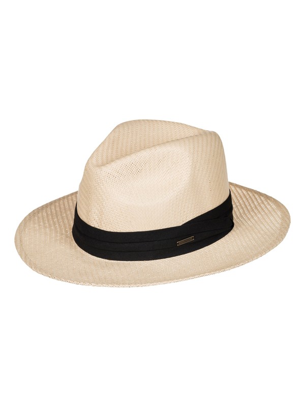 roxy, Here We Go Straw Panama Hat, CREAM (wcd0) 0 Here We Go Straw Panama Hat ERJHA03157 Roxy