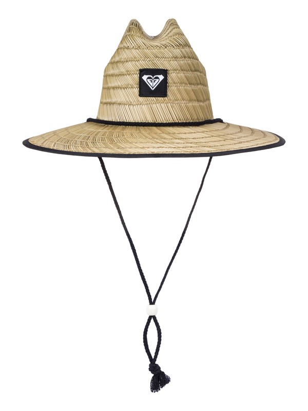 roxy, Tomboy Straw Hat, TRUE BLACK (kvj0) 0 Tomboy Straw Hat Black ERJHA03162 Roxy