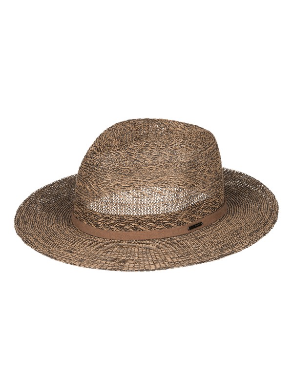 roxy, In The Sunshine - Chapeau de paille style fedora, NATURAL (yef0) 0 In The Sunshine - Chapeau de paille style fedora Jaune ERJHA03216 Roxy