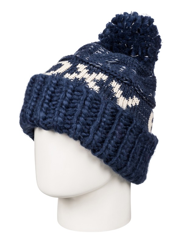 roxy, Tonic - Cuff Beanie, PEACOAT (btn0) 0 Tonic - Cuff Beanie Blue ERJHA03289 Roxy