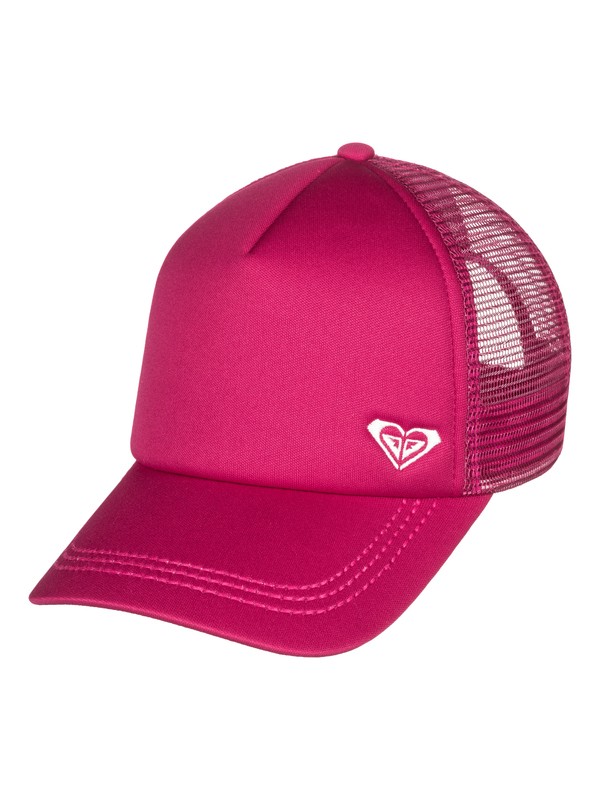 roxy, Finishline Trucker Hat, VIVACIOUS (mzd0) 0 Finishline Trucker Hat Pink ERJHA03320 Roxy