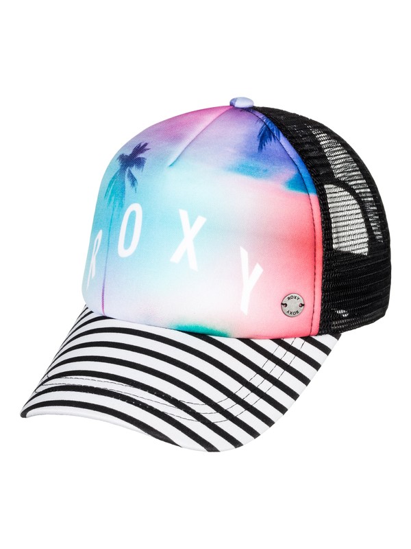 roxy, Water Come Down Trucker Hat, MARSHMALLOW (wbt0) 0 Water Come Down Trucker Hat White ERJHA03399 Roxy