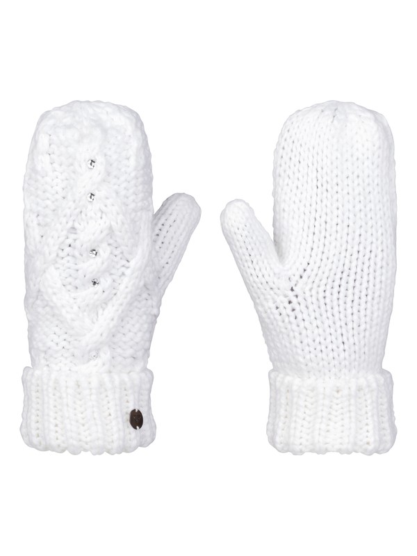 roxy, Shooting Star - Moufles de snow, BRIGHT WHITE (wbb0) 0 Shooting Star - Moufles de snow Blanc ERJHN03049 Roxy