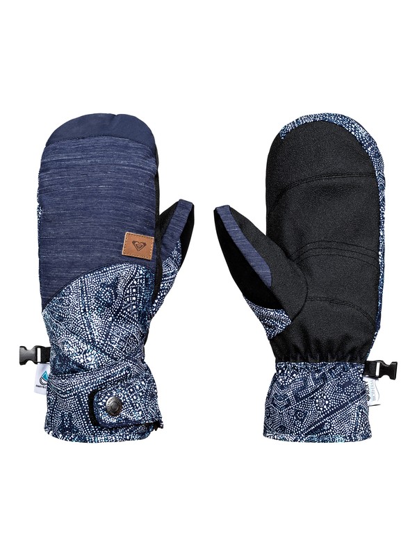 roxy, Vermont - Snowboard/Ski Mittens, PEACOAT_AVOYA (btn6) 0 Vermont - Snowboard/Ski Mittens Blue ERJHN03066 Roxy