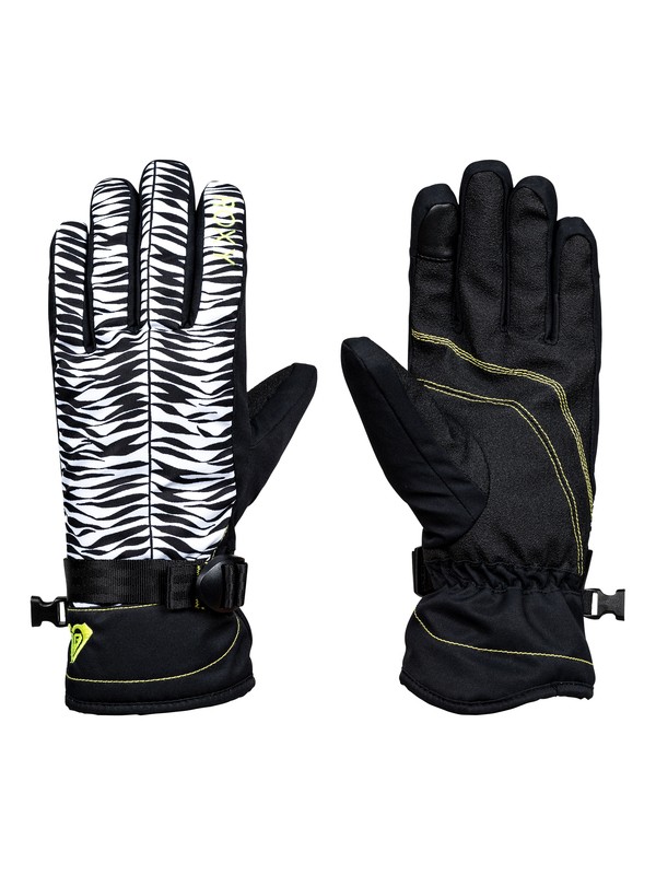 roxy, ROXY Jetty - Snowboard / Skihandschuhe, TRUE BLACK_SAVANNA (kvj4) 0 ROXY Jetty - Snowboard / Skihandschuhe Schwarz ERJHN03068 Roxy