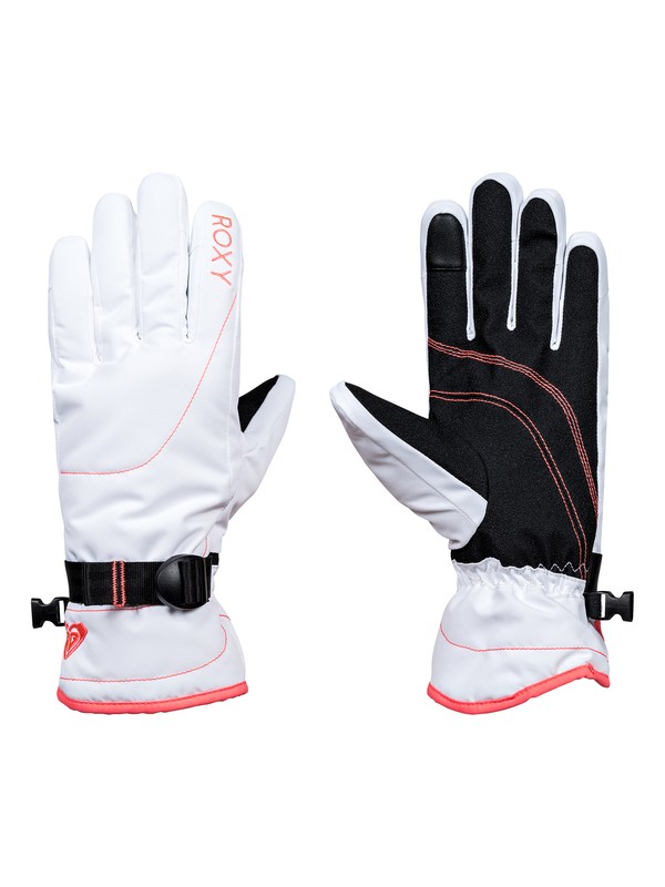 roxy, ROXY Jetty - Snowboard/Ski Gloves, BRIGHT WHITE (wbb0) 0 ROXY Jetty - Snowboard/Ski Gloves White ERJHN03070 Roxy