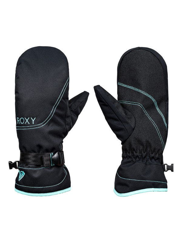 roxy, ROXY Jetty - Snowboard/Ski Mittens, TRUE BLACK (kvj0) 0 ROXY Jetty - Snowboard/Ski Mittens Black ERJHN03071 Roxy