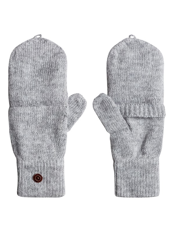roxy, Torah Bright - Convertible Knitted Gloves/Mittens, HERITAGE HEATHER (sgrh) 0 Torah Bright - Convertible Knitted Gloves/Mittens Gray ERJHN03079 Roxy