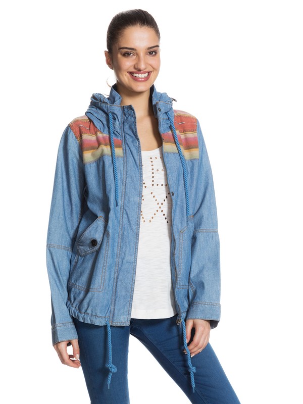 roxy, Winter Cloud Chambray Jacket, CHAMBRAY (bhd0) 0 Winter Cloud Chambray Jacket Blue ERJJK03023 Roxy