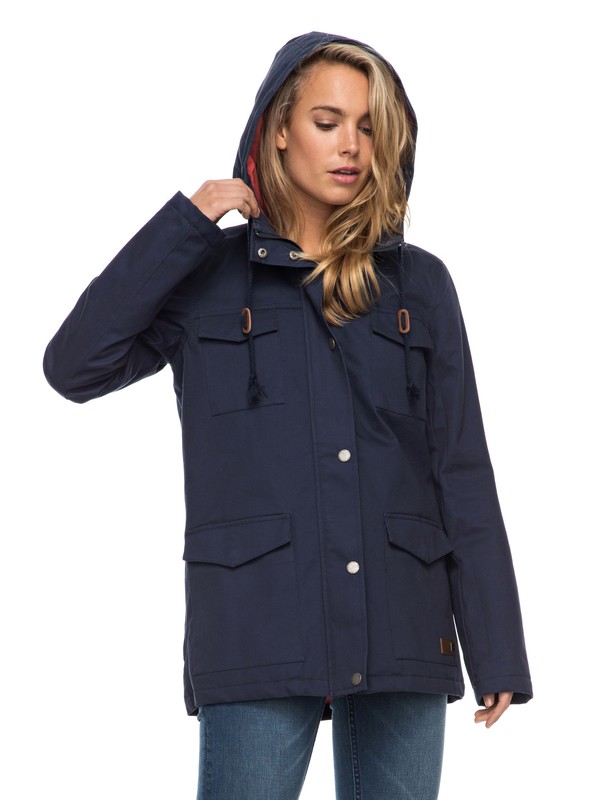 roxy, Sea Song Jacket, DRESS BLUES (btk0) 0 Sea Song Jacket Blue ERJJK03192 Roxy