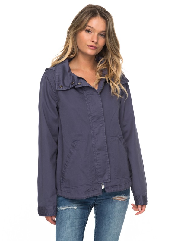 roxy, Watch The Sunrise Hooded Jacket, NIGHTSHADOW BLUE (bpt0) 0 Watch The Sunrise Hooded Jacket Blue ERJJK03202 Roxy