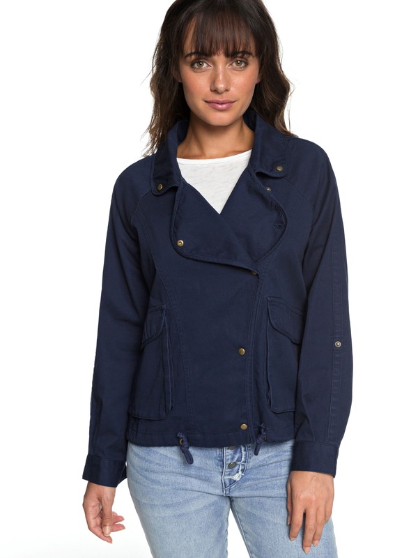 roxy, Perfect Spot - Military Jacke, DRESS BLUES (btk0) 0 Perfect Spot - Military Jacke Blau ERJJK03225 Roxy