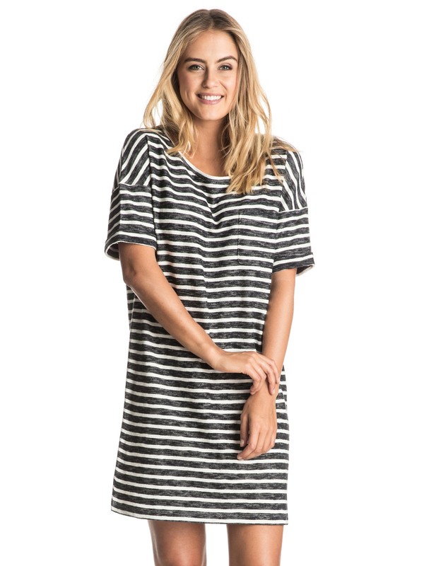 roxy, Get Together - Robe tee-shirt, ANTHRACITE FRIDAY STRIPE (kvj4) 0 Get Together - Robe tee-shirt ERJKD03099 Roxy