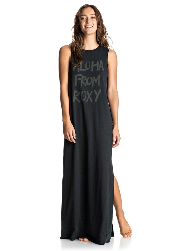 roxy, Earlybird C - Maxi Tank Dress, ANTHRACITE (kvj0) 0 Earlybird C - Maxi Tank Dress ERJKD03107 Roxy