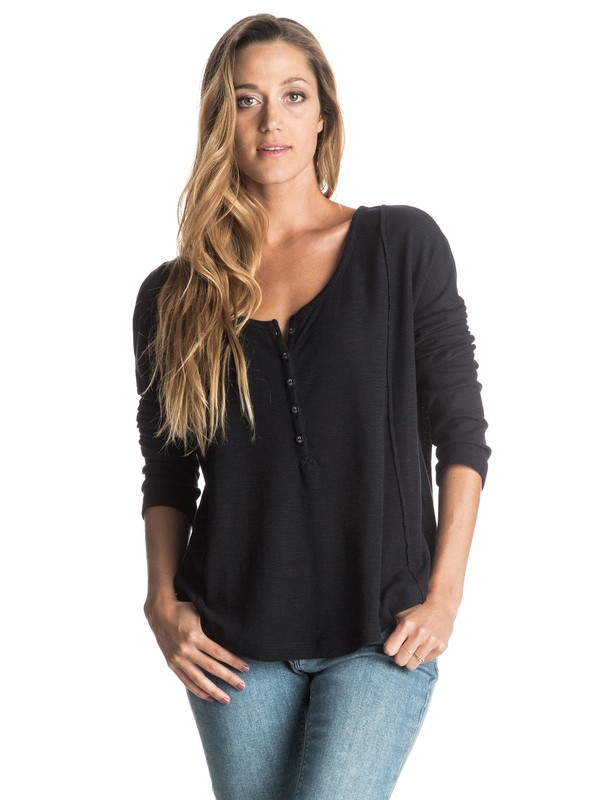 Current Carry - Henley Top ERJKT03184 0 Current Carry Long Sleeve Henley Top ERJKT03184 Roxy