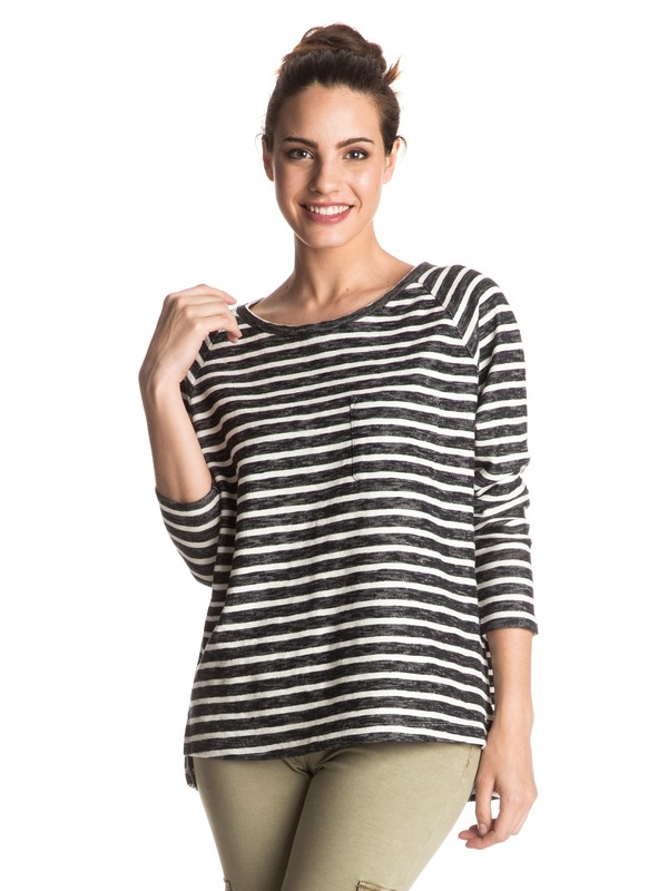 roxy, Keep Up Blues - Top à manches longues, ANTHRACITE FRIDAY STRIPE (kvj4) 0 Keep Up Blues - Top à manches longues Noir ERJKT03212 Roxy