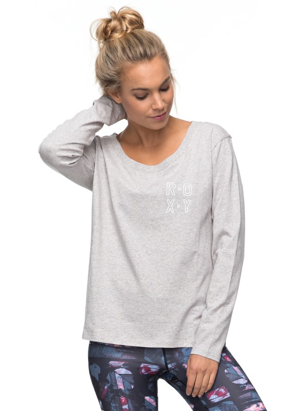 roxy, Here I Come Again A - Longsleeve, HERITAGE HEATHER (sgrh) 0 Here I Come Again A - Longsleeve Grau ERJKT03316 Roxy