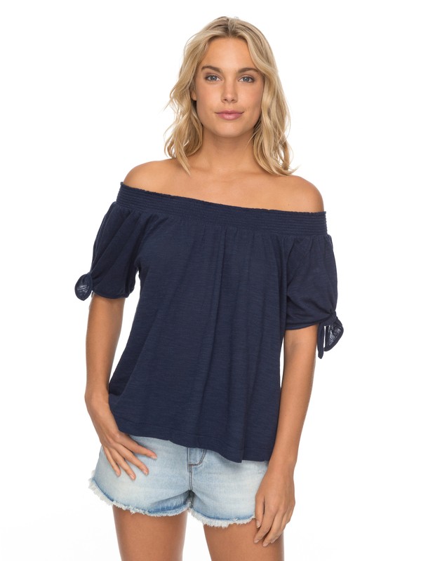 roxy, Carribean Mood - Top con Hombros Caídos, DRESS BLUES (btk0) 0 Carribean Mood - Top con Hombros Caídos Azul ERJKT03360 Roxy