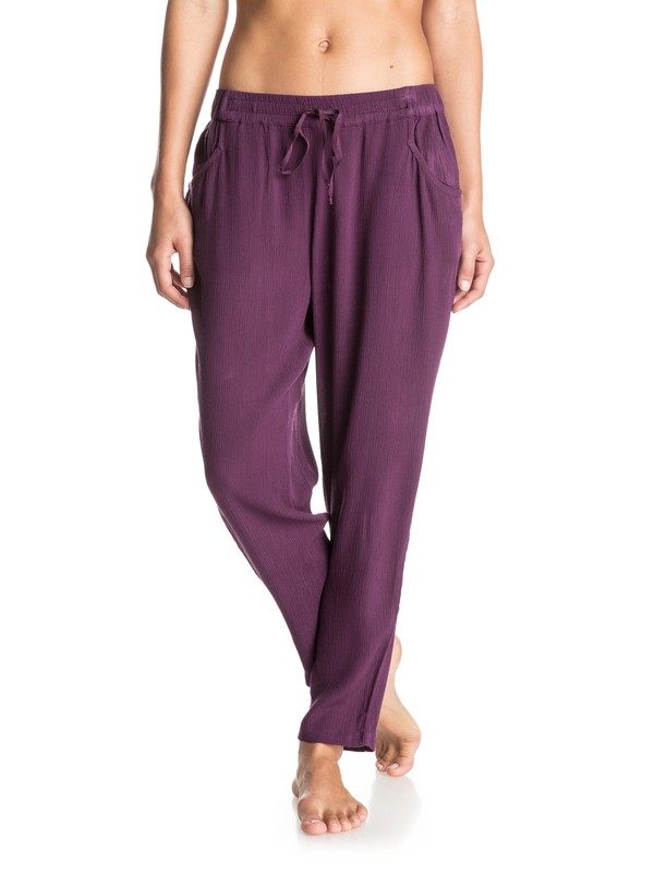 roxy, Electric Mile Printed Jogger Pants, POTENT PURPLE (pth0) 0 Electric Mile Printed Jogger Pants ERJNP03069 Roxy