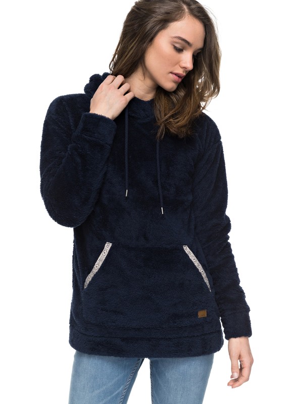 roxy, Changing Tides - Luchtige fleecetop met capuchon, DRESS BLUES (btk0) 0 Changing Tides - Luchtige fleecetop met capuchon Blue ERJPF03025 Roxy