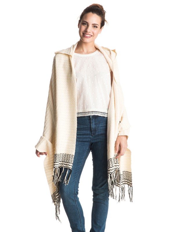 roxy, Soul Searchin - Open Poncho, PRISTINE (wza0) 0 Soul Searchin - Open Poncho White ERJSW03136 Roxy
