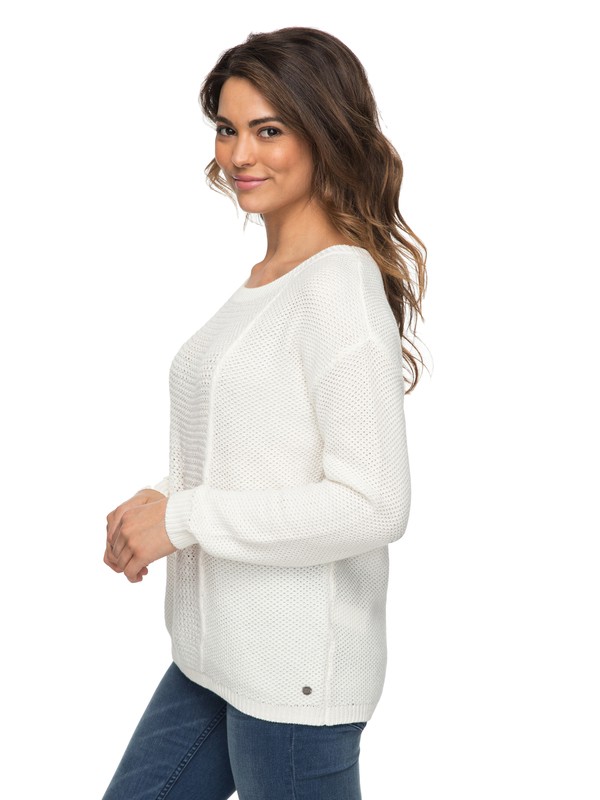 roxy, Deserve Good Things - Trui, MARSHMELLOW (wbt0) 0 Deserve Good Things - Trui White ERJSW03211 Roxy