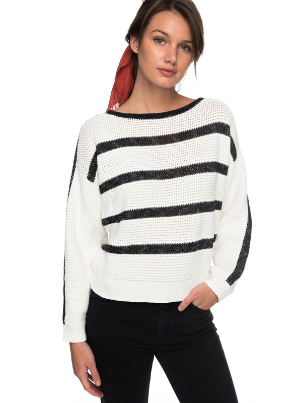 roxy, Balmy Nights - Jersey Cerrado, MARSHMALLOW (wbt0) 0 Balmy Nights - Jersey Cerrado Blanco ERJSW03243 Roxy
