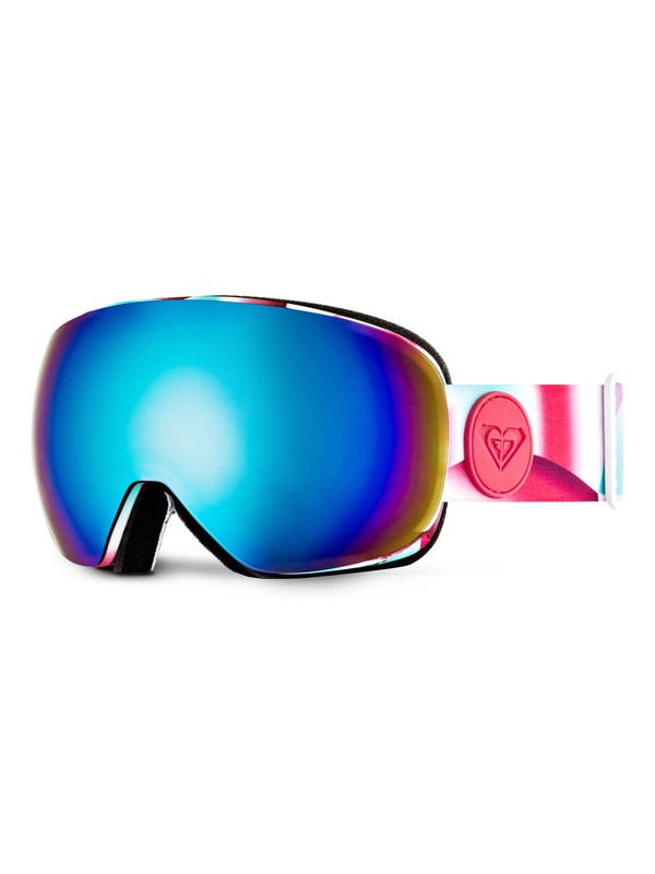 roxy, Popscreen - Snowboard Goggles, POP SNOW OCEAN SPRAY_GRANATINA (bgd6) 0 Popscreen - Snowboard Goggles Blue ERJTG03002 Roxy