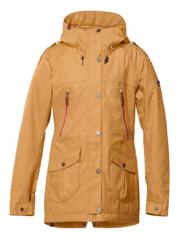 roxy, KJ Tribe Jacket, BONE BROWN (cmt0) 0 KJ Tribe Jacket Brown ERJTJ00017 Roxy