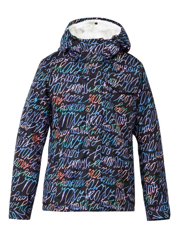 roxy, Jetty 3N1 Jacket, ROXY WAVE LOGO_ANTHRACITE (kvj2) 0 Jetty 3N1 Jacket Black ERJTJ00029 Roxy