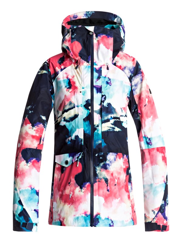 roxy, Essence 2L GORE-TEX® - Snowboardjack, NEON GRAPEFRUIT_CLOUD NINE (nkn6) 0 Essence 2L GORE-TEX® - Snowboardjack Orange ERJTJ03103 Roxy